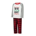 thumbnail image 3 of Family Matching Pajamas Christmas Pjs Set Long Sleeve Tops Xmas Pajamas Pant Cute Family Jammies, 3 of 10
