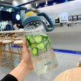 thumbnail image 2 of Botella de Agua de Boca Ancha para Gimnasio con Báscula Jarra de Agua Fría Caliente Sin BPA de Gran Capacidad para Fitness Al Aire Libre Camping Corre Azul Baoblaze Botella grande, 2 of 8