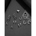 thumbnail image 4 of 6 Pairs Stainless Steel Ear Clips Non Pierced Earrings Hoop Ear Clips Cartilage Ear Clips Set for Men and Women, 6 Different Styles, 4 of 5