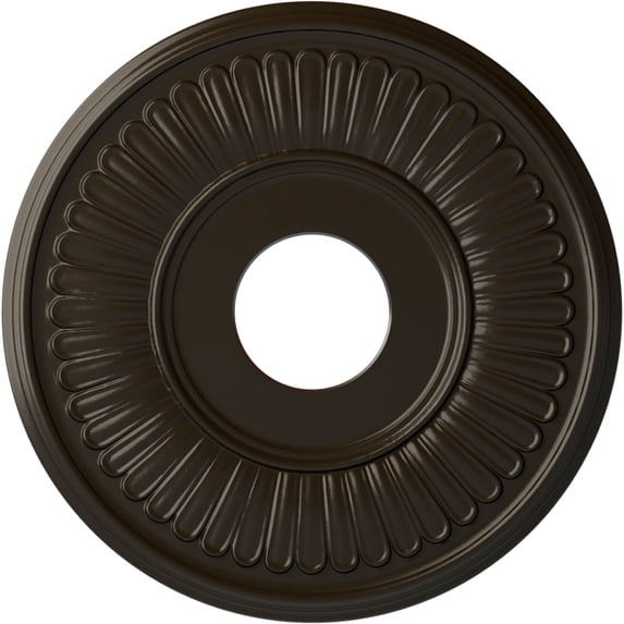 Ekena Millwork 15 3/4"OD x 3 7/8"ID x 3/4"P Berkshire Ceiling Medallion (Fits Canopies up to 7"), Hand-Painted Stone Hearth