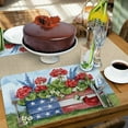 thumbnail image 7 of Wipe-Clean Reversible Decofoam Placemats, Geranium Box, Set of 2, Made in The USA, 7 of 7