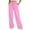 Pink, variant on Women's wide-leg athletic pants, high-waisted loose casual trousers with drawstring, flared athletic pants, jogging pants with pockets,White,XL