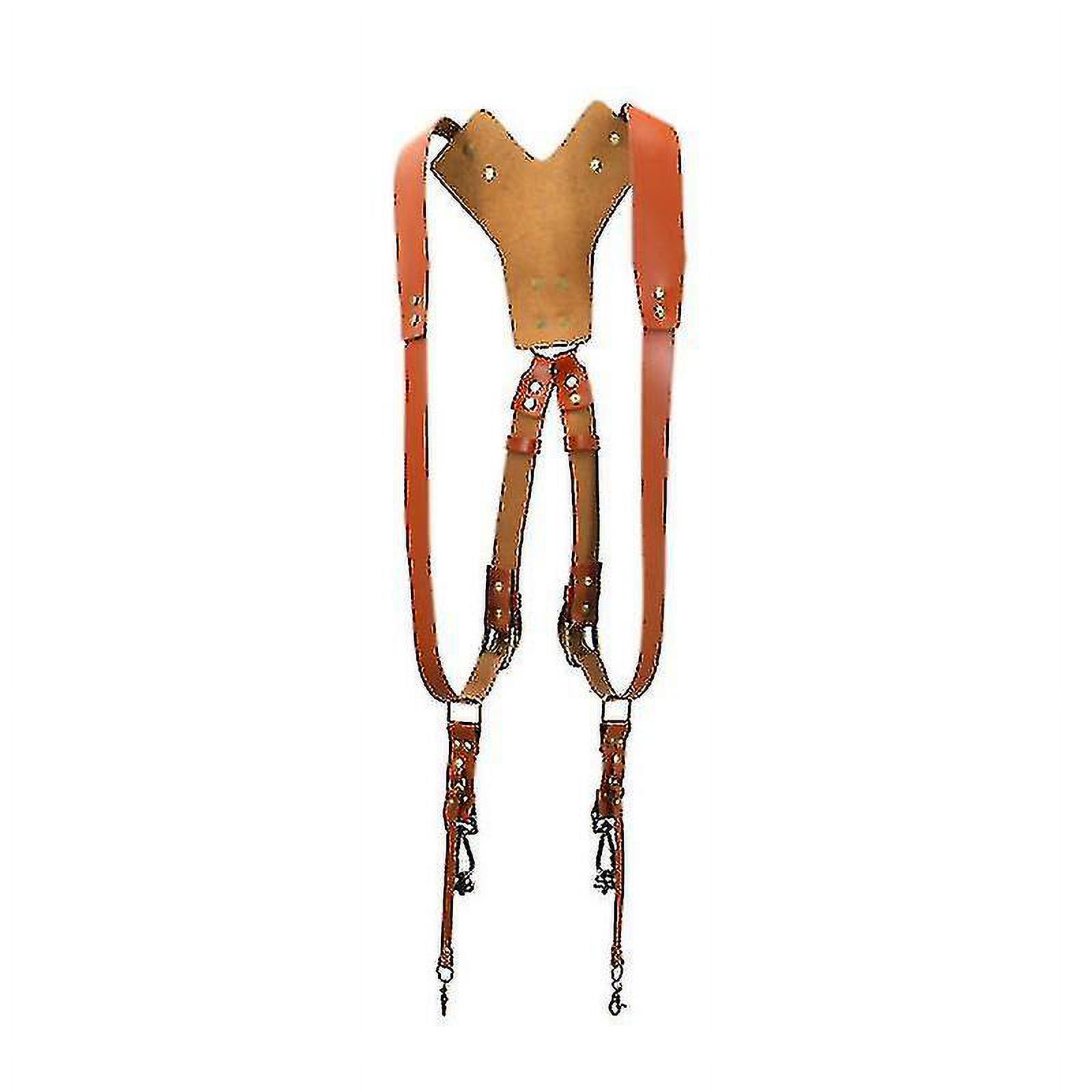 Camera Strap Accessories For Two-cameras Dual Shoulder Leather Harness Multi Camera Gear For Dslr/slr Strap Dual Camera Strap Holder Holster