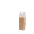 thumbnail image 5 of Botella de agua de cartón de leche 17oz (500mL) Botellas de leche cuadradas transparentes de plástico Sin BPA Botella de agua a prueba de fugas Portátil Reutilizable, 5 of 5
