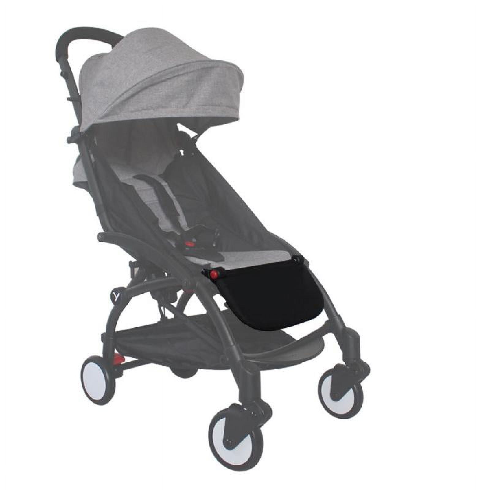 Stroller leg store rest extension