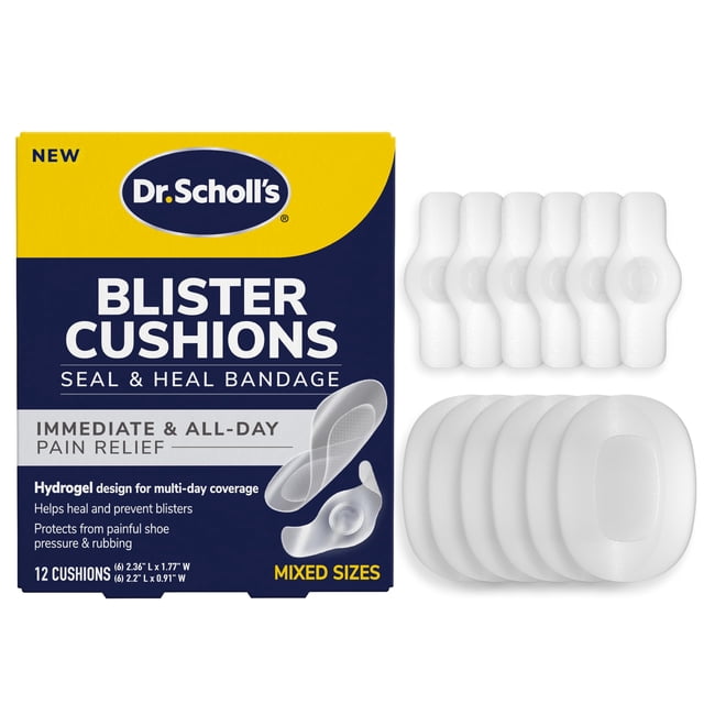Amortiguadores para ampollas Seal & Heal, vendaje Dr. Scholl's de 12 unidades