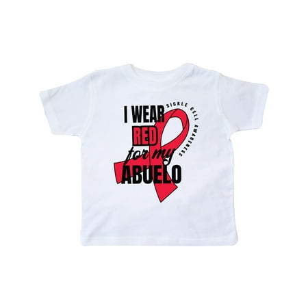

Inktastic Sickle Cell Awareness I Wear Red For My Abuelo Gift Toddler Boy or Toddler Girl T-Shirt