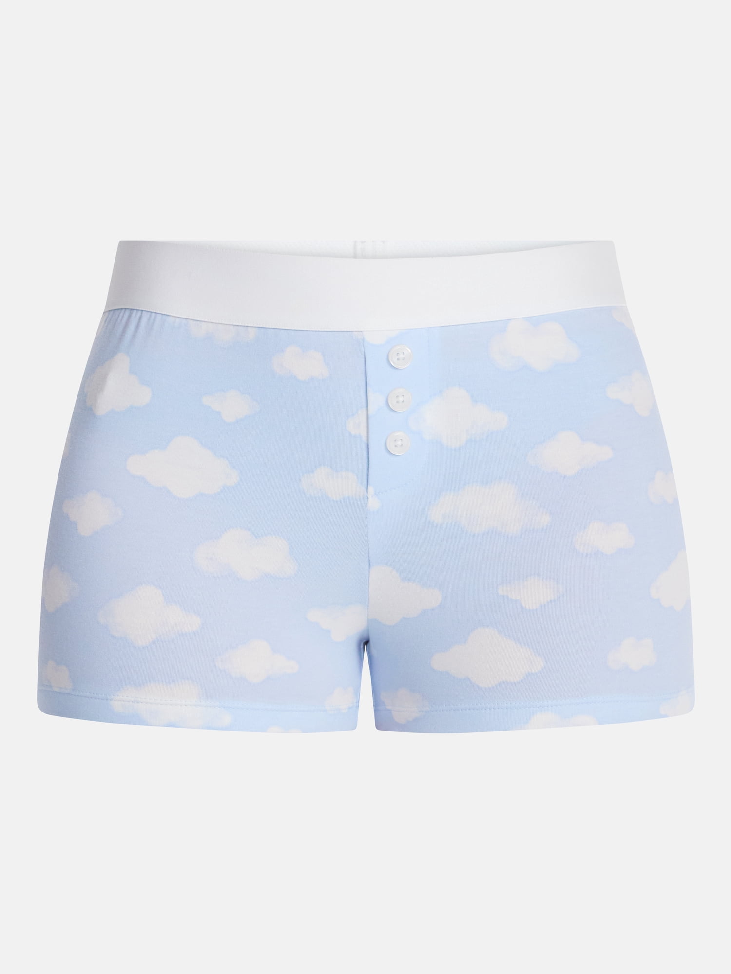 No Boundaries Cloud Core Sleepwear Boxer Shorts, 2'' Inseam, Women's XXS-3X
