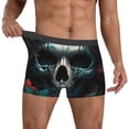 thumbnail image 2 of Cauagu Butterfly Flower Skull Print Boxer Briefs for Men,Comfortable Breathable Men's Underwear Moisture Wicking Underpants -XX-Large, 2 of 8