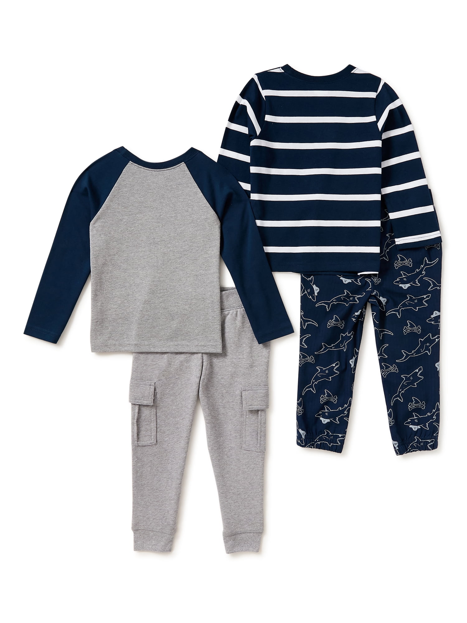 Raglan Long Sleeve Tee and Jog Pants for Kids and Toddlers PJ Masks Jogger Set for Boys