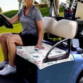 thumbnail image 2 of Garronmavis Horse Racing Festival Golf Golf Cart Seat Covers Golf Cart Accessories Golf Car Seat Towel for 2-Person Seats Comfortable Club Car Seat Blankets Cover, 2 of 5