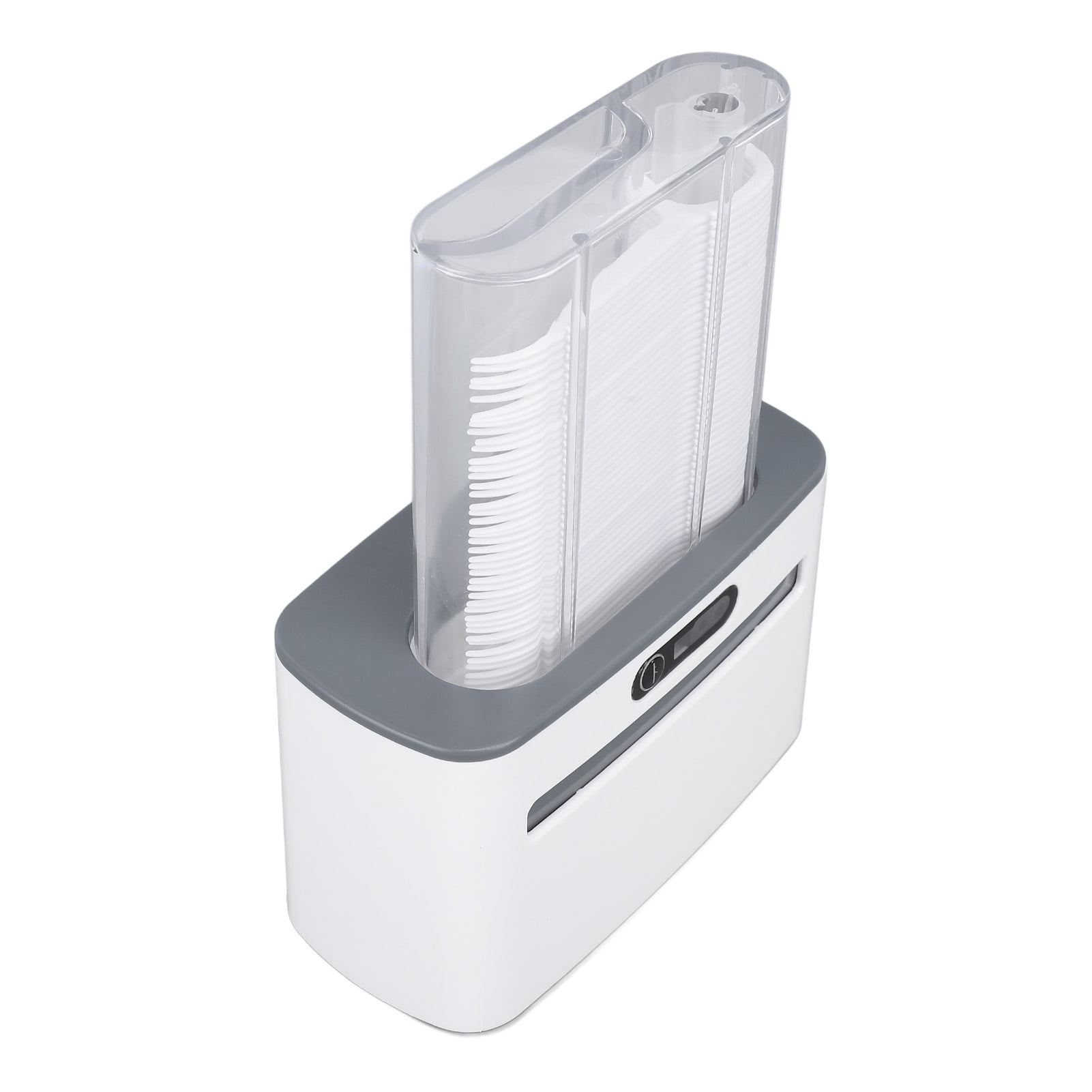 LAZIOEGR Automatic Floss Pick Dispenser, Touchless Infrared Auto Electric Dispensing Floss Holder Kit with 100 Flossers, Smart Oral Care Device for Home and Hotel, USB Rechargeable 5.11 in / 13 cm