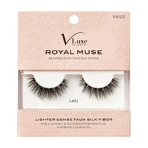 VLuxe False Lashes, Royal Silk Luxurious Eyelashes, Fluffy Wispy Eye Lashes, Super Natural Volume & Curl, Lightweight & Comfortable (PRINCESS)