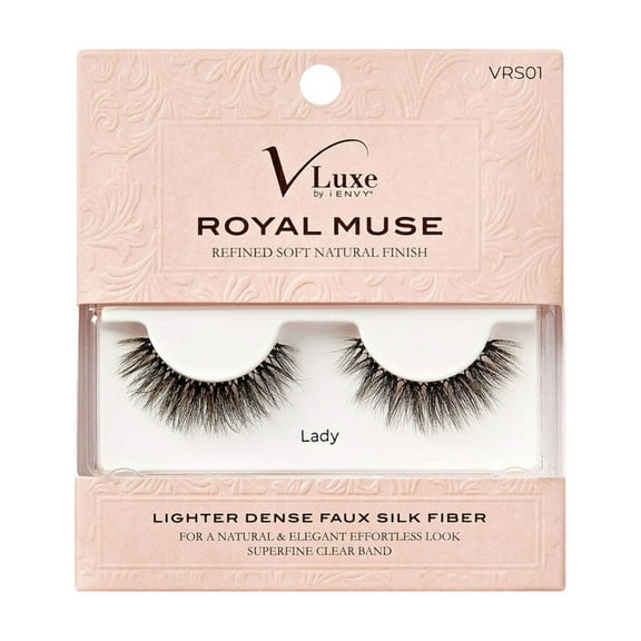 VLuxe False Lashes, Royal Silk Luxurious Eyelashes, Fluffy Wispy Eye Lashes, Super Natural Volume & Curl, Lightweight & Comfortable (LADY)