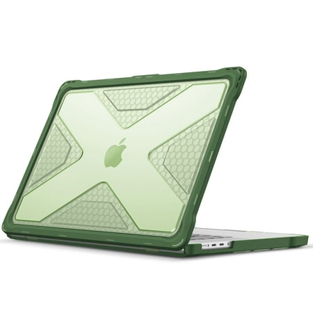 Fintie Case for MacBook Pro 16 Inch A2780/A2485 (2023/2022/2021 Release) - Heavy Duty Rugged Hard Shell Cover with TPU Bumper for MacBook Pro M2 Pro/Max M1 Pro/Max Chip, Alpine Green