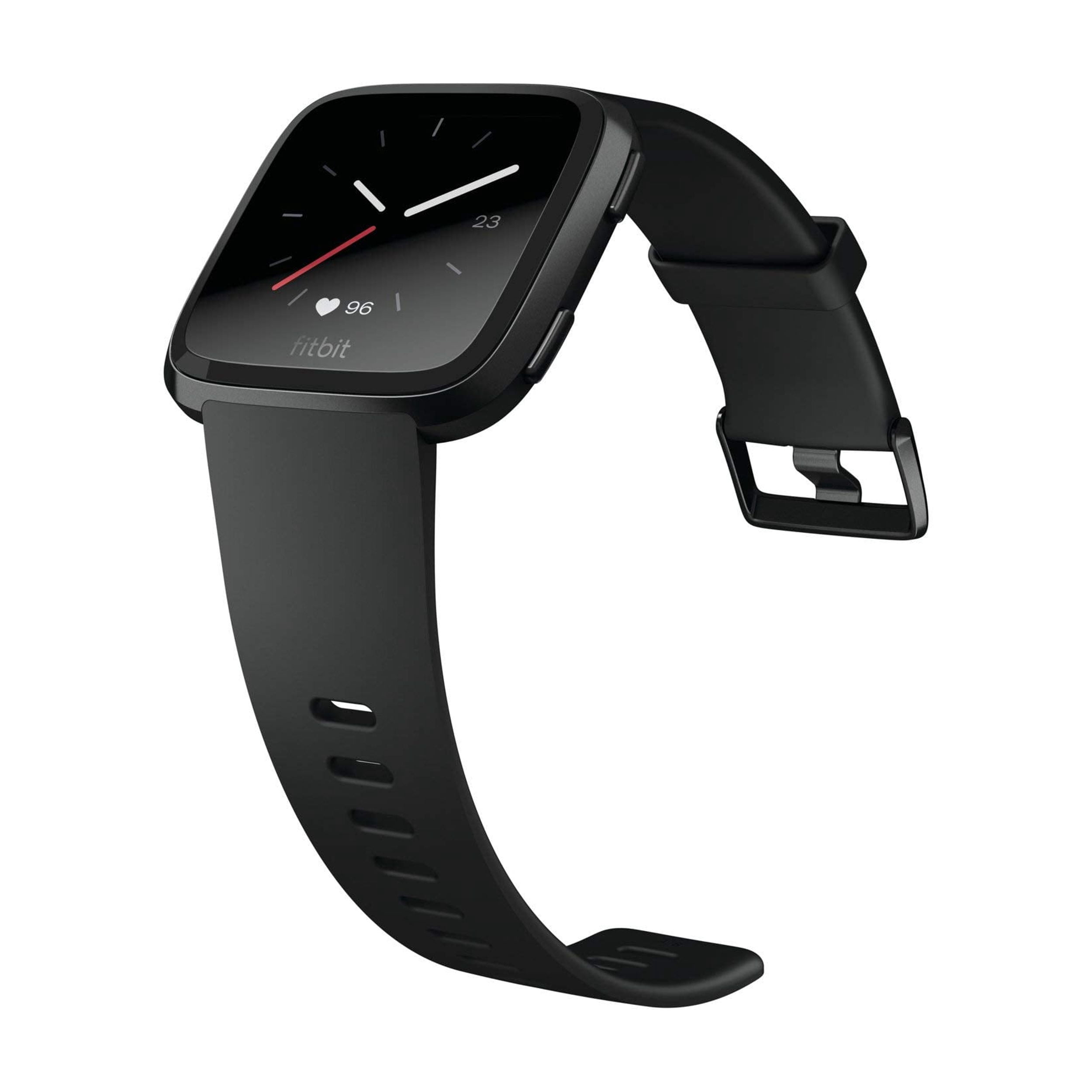 Restored Fitbit Versa Smart Watch, Black/Black Aluminium (Refurbished)