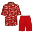thumbnail image 1 of Ocealan Kung Fu Ensemble pour Garçons Enfants Brodé Rouge Arts Martiaux Taichi Performance Traditionnelle Uniforme Rouge-F 140, 1 of 6