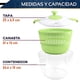 thumbnail image 2 of Secadora de verduras CHIC FLIC con Colador integrado Giratorio, 2 of 5