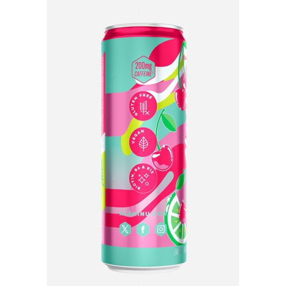 Alani Nu Energy Drink, Cherry Twist Flavor, 12 fl oz Cans (Pack of 4), Zero Sugar, 200mg Caffeine, Limited Edition