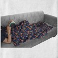 thumbnail image 5 of Fox Soft Flannel Fleece Throw Blanket, Cartoonish Pattern with Animal and Floral Strawberry Fruit Print, Cozy Plush for Indoor and Outdoor Use, 50" x 60", Dark Lavender Multicolor, by Ambesonne, 5 of 5