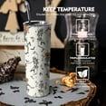 thumbnail image 4 of 20 oz Halloween Skull Tumbler Insulated Stainless Tumbler,Halloween Goth Ghost Travel Coffee Cup Water Botter, Witch Goth Decor Halloween Gifts For Women, 4 of 6