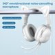 thumbnail image 4 of Onikuma computadora con cable auricular auriculares auriculares 360 grados girando auriculares omnidireccional bajo demora escritorio pc accesorio blanco Inevent EL005815-03B, 4 of 7