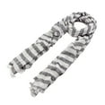thumbnail image 2 of Pure Cotton Lightweight Striped Fashion Scarf, 2 of 3