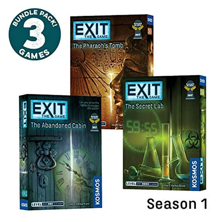 Exit: The Abandoned Cabin - Kennerspiel Des Jahres Winner, Card-Based  Family Escape Room Game for 1-4 Players, Ages 12+