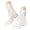 A White, variant on Women S Comfortable And Convenient Lace Up Leather Boots With Thick Soles