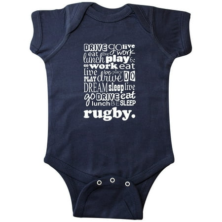 

Inktastic Rugby Player Sports Gift Gift Baby Boy Bodysuit