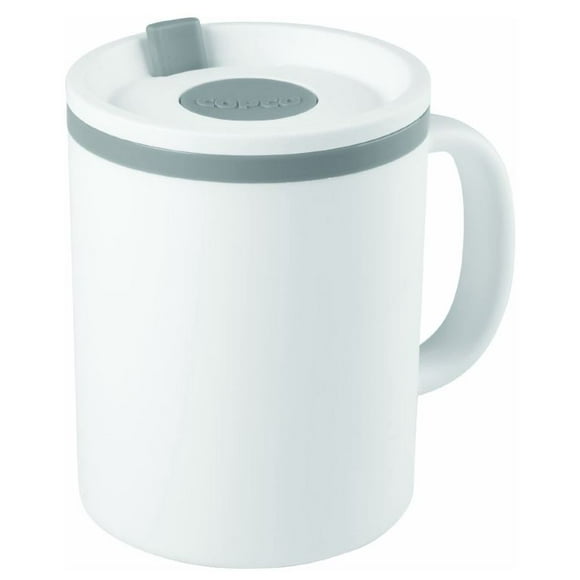 Copco Iconic Desk Mug, 16-Ounce, White/Gray