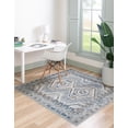 thumbnail image 3 of Rugs.com Charlotte Collection Rug – 5 Ft Square Light Blue Low-Pile Rug Perfect For Living Rooms, Kitchens, Entryways, 3 of 8