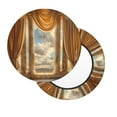 thumbnail image 3 of Round Bar Stool Seat Covers, Golden Drapes Pillars Clouds Elastic Round Chair Cover Stool Seat Slipcover Bar Stool Cushions Round Pad for 12-14 inch, 3 of 7