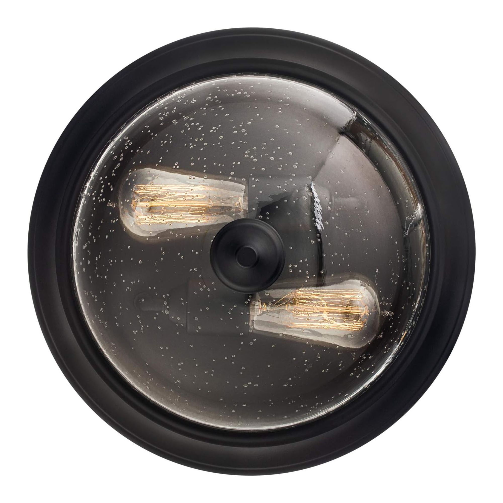 Prominence Home 13” Flush Mount Seeded Ceiling Light, Madalyn, 51381-31, Bronze