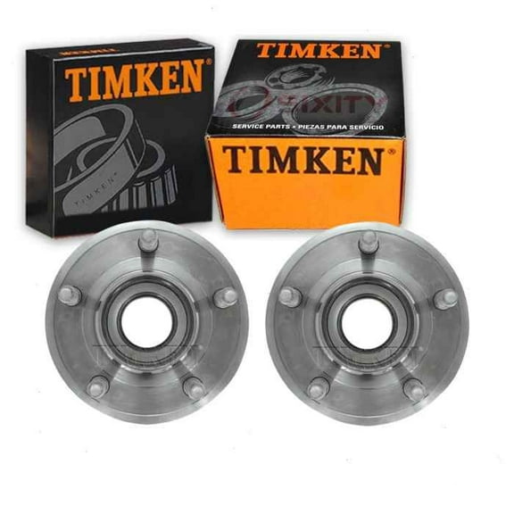 2 pc Timken Front Wheel Bearing Hub Assembly compatible with Ford Mustang 2005-2014