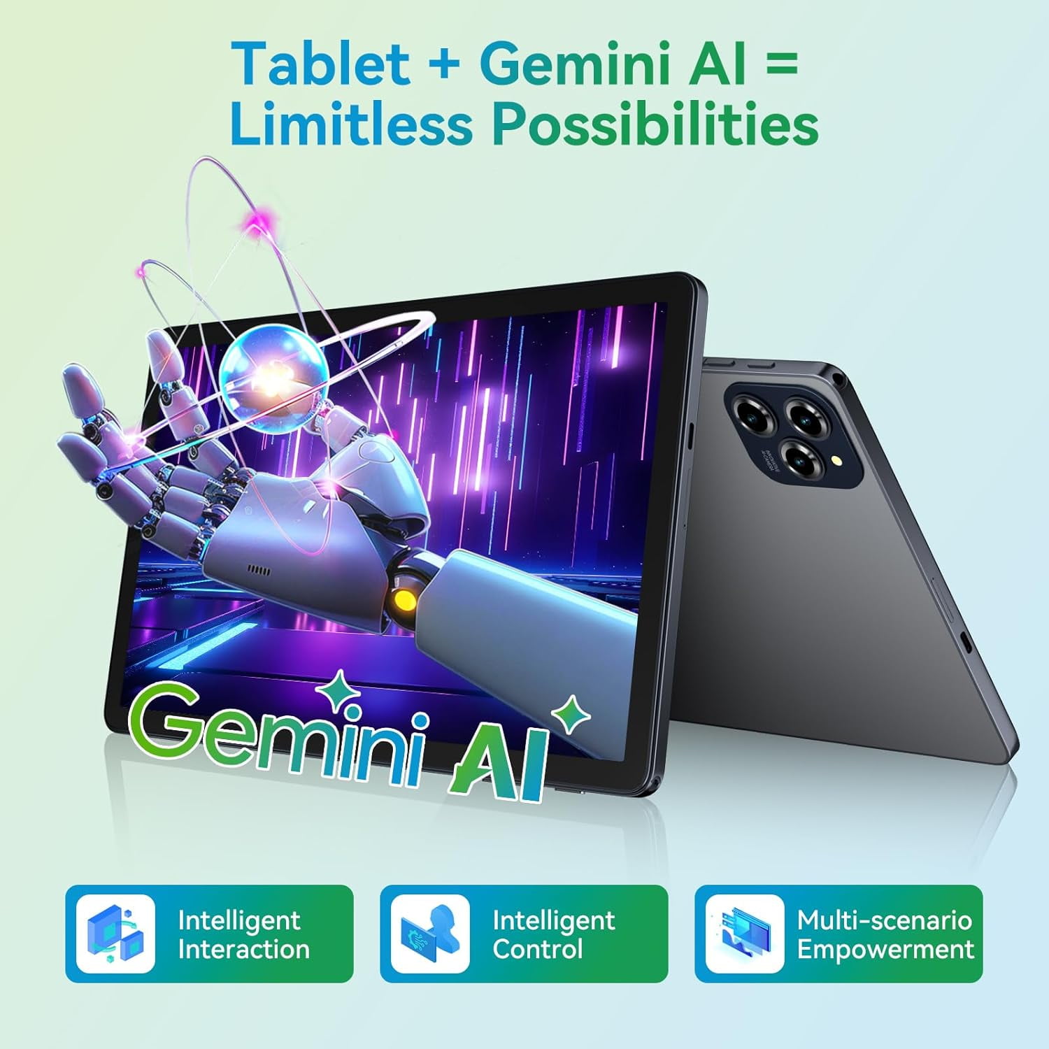 Android 15 Tablet with 11 Inch FHD Display, 24GB RAM 256GB ROM /2TB TF, T615 Octa-Core AI Tablets, 8000mAh/18W Fast Charge, 5G WiFi & 13MP Camera, TÜV Certified Netflix HD for Streaming/Gaming