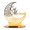 B, variant on Hml Acrylic Ramadan Moon Craft Ornament Home Table Gift Party Festive Decoration