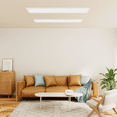 thumbnail image 3 of Magshion 6 Piece 1x4 LED Flat Panel Recessed Light, 3 Color Selectable 3000K/4000K/5000K-4000LM Dimmable Drop Ceiling Light, 110LM/W, 3 of 11
