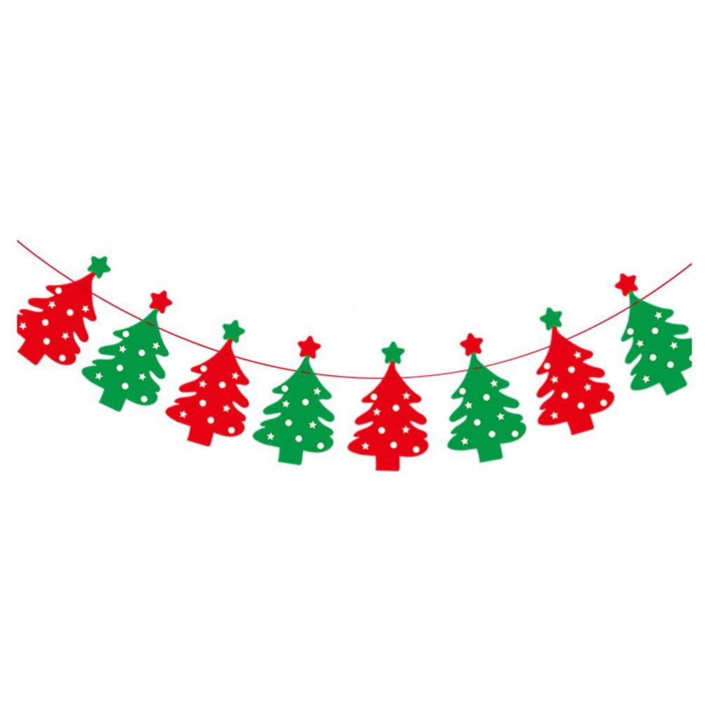 Christmas Decoration Supplies Cartoon Flag Bunting Holiday Scene Layout  Christmas Paper Hanging Flag | Walmart Canada