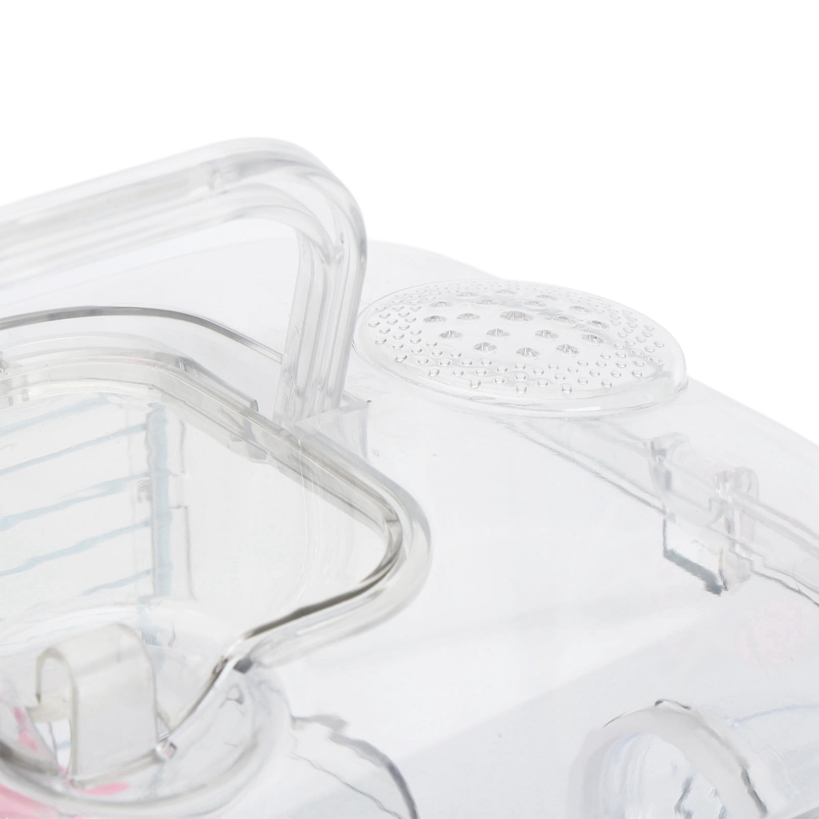 Yajisi 2-Tier Hamster Cage Double Layer Castle House with Running Wheel & Water Bottle, 16.5x12.2x10.2 inches / 42x31x26 cm, Blue/White