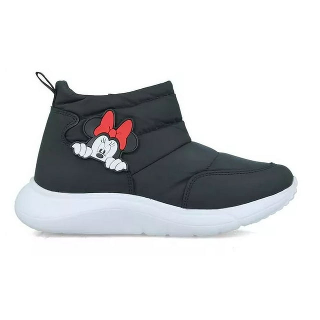 Botas Minnie Mouse Botin Niña Textil Negro