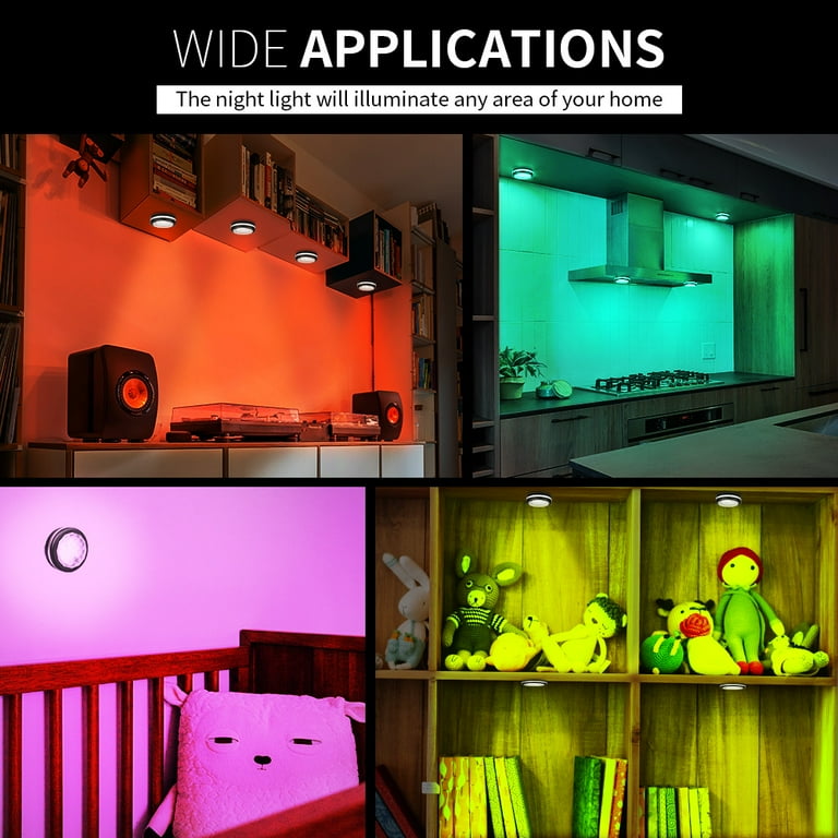 Rgb on sale puck lights