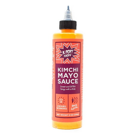 KPOP Foods Kimchi Mayo, Spicy Mayo Sandwich Spread and Dip, 8oz
