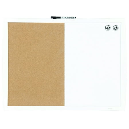 Quartet Cork-Magnetic Dry Erase Combination Board with Frame 23x17 - Combination