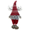 thumbnail image 4 of Northlight LED Lighted Nordic Hat Standing Santa Christmas Gnome with Antlers - 30" - Red, 4 of 4