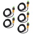 thumbnail image 1 of TICFOX 5PCS Interruptores De Proximidad Sensores De Proximidad No Integrados Interruptor De Sensor De Acercamiento Sensor De Proximidad Inductivo De Carcasa ABS NPN No Integrado 6-36VDC, 1 of 8
