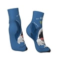 thumbnail image 4 of Bingfone Great White Shark Design Patterned Men'S Women'S Casual Cotton Socks, 4 of 9