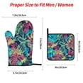 thumbnail image 4 of YFYANG Oven Mitts and Pot Holders Sets 4 Pieces, Non-Slip Heat Resistant Tropical Plant Kitchen Glove Pot Mat for Cooking and Baking, 4 of 8