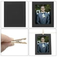 thumbnail image 5 of Uxcell Paper Photo Frame, Cardboard Picture Frames with Clips & Strings, DIY Photo Hanging Display for Home Office Decor Black 6 x 5, 5 of 7