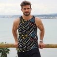 thumbnail image 6 of Yiaed Building hand tools Print Mens Compression Shirt Slimming Body Shaper Vest Workout Tank Tops Abs Abdomen Undershirts-X-Large, 6 of 7